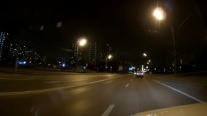 Улица Борисовские Пруды. Москва ночью, ноябрь 2022г.