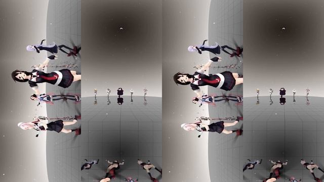 Аниме девочки зажигают 360° 4K VR 60fps 3D видео для очков виртуальной реальности 360 TB