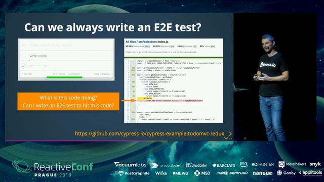 ReactiveConf 2019 - Gleb Bahmutov: Cypress.io – the State of the Art End-to-end Testing Tool
