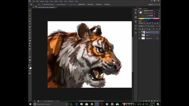 Photoshop Speedpaint Tiger смотреть онлайн
