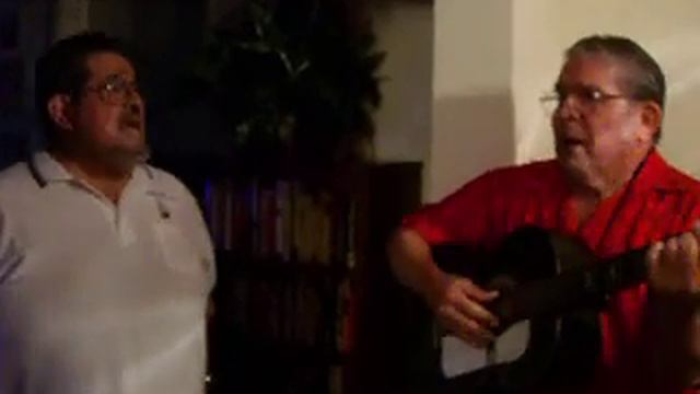 Granpa Ray Luna and Joe Luna his son singing La Madrugada смотреть онлайн