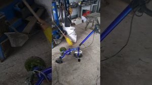 Газонокосилка из болгарки своими руками.