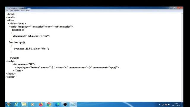 javaScript Tutorial For Beginners | 28. Mouseover and mouseout events in javaScript
