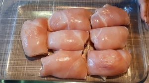 Сочные рулетики с сыром и ветчиной