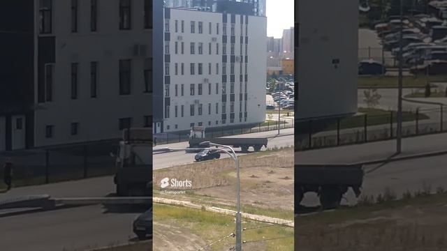 Шаланда с трубой разворот #Shorts #шаланда