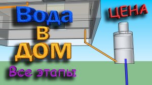 Водоснабжение частного дома от скважины, Цена. Дом из опилкобетона