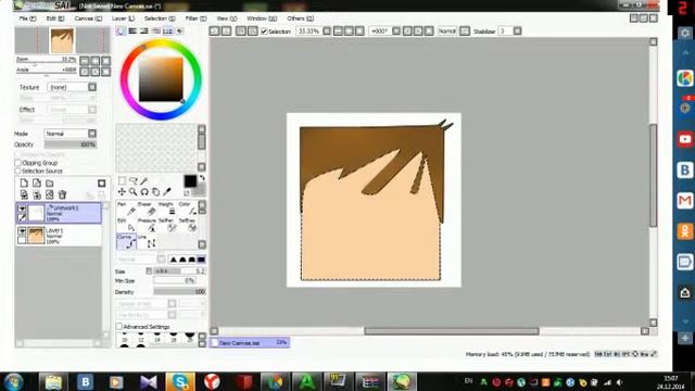 Как рисовать по програме Paint tool sai за 15 минут смотреть онлайн
