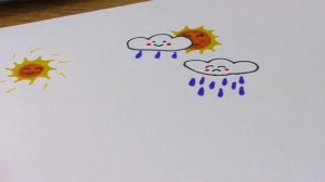 Weather Symbols Kawaii Style | Draw it Yourself!