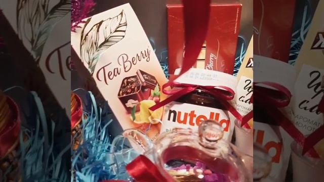 Большая роскошная подарочная чайная корзина руково