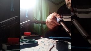 Спайка простым паяльником многожильного провода