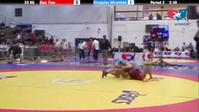 GR 59 KG - CSF - Qiye Tian (CHN) vs. Mirambek Ainagulov (KAZ) смотреть онлайн
