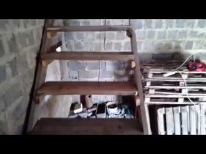 Временная лестница на второй этаж