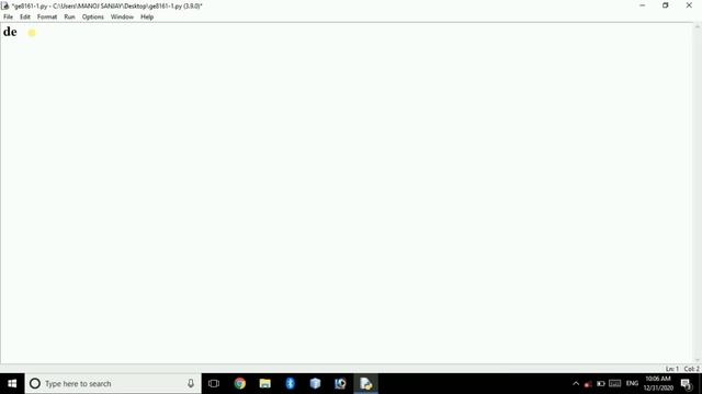 GE8161|PSPP LAB|Manojkumar Lectures|PYTHON LAB|2.find square root (newton method)