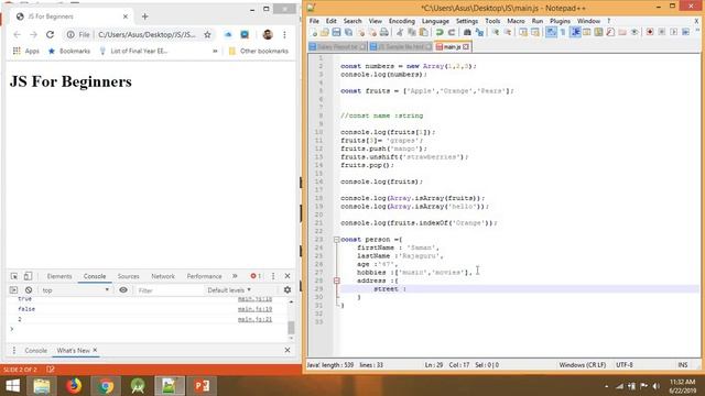 How to use arrays and objects in javascript | javascript tutorial | javascript arrays (sinhala)