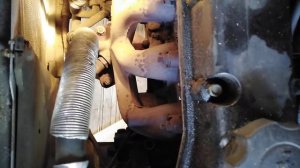 Устранение препятствия для снятия теплозащиты коллектора  на Дэу Нексии