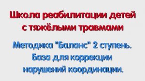 Методика Баланс. 2 ступень. База для коррекции нарушений координации. Специалисту и родителям.