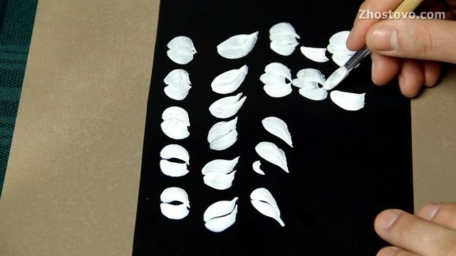 Урок 01. Учусь рисовать Жостово. Мазки. Жостовская роспись для начинающих. Никита Гончаров