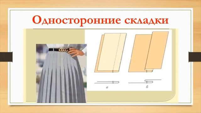 ДИСТАНЦИОННЫЙ УРОК ШВЕЙНОГО ДЕЛА В 8 КЛАССЕ «СКЛАДКИ НА ЮБКАХ»