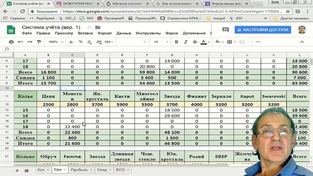 Система управленческого учёта малого бизнеса, сделанная на базе Таблиц и Форм Google смотреть онлайн