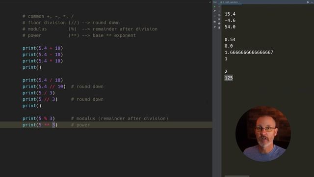 Python | Intro - math operators (3/29)