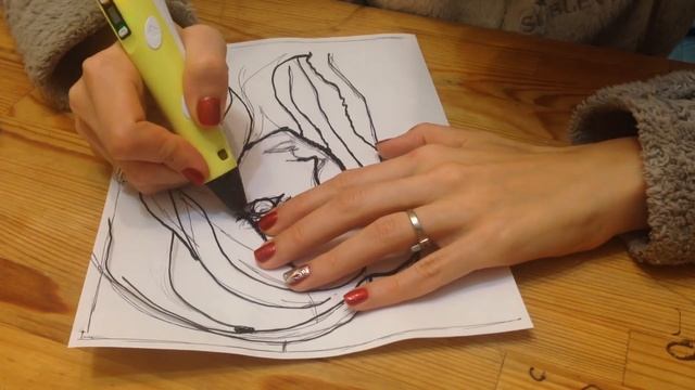 3Д РУЧКА ( рисуем красивую девушку!! урок №11) смотреть онлайн