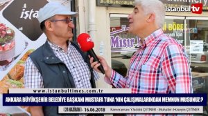 ANKARA BÜYÜKŞEHİR BELEDİYE BAŞKANI MUSTAFA TUNA ‘NIN ÇALIŞMALARINDAN MEMNUN MUSUNUZ ?