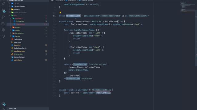Utilizando temas no React-Native / Expo com Styled-Components + Hooks + Typescript смотреть онлайн