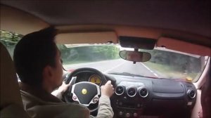 Almost crash a F430 in Maranello