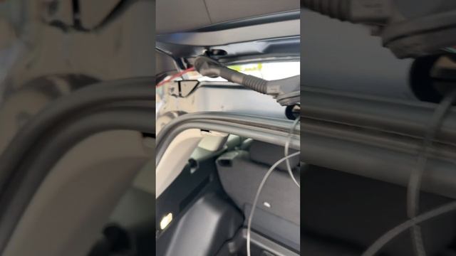 Rear dash cam install hatch