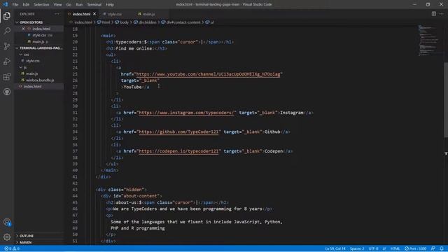 Terminal Style Landing Page -- WinBox.js, HTML, CSS and JavaScript смотреть онлайн