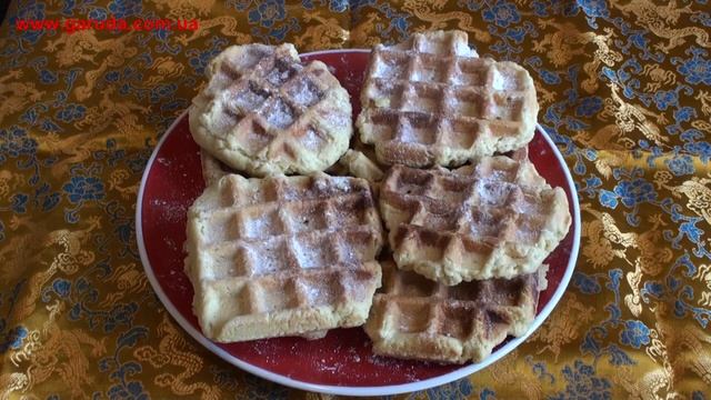 Бельгийские сладкие вафли из песочного теста.