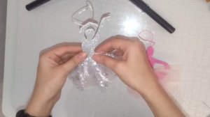 DIY Новогодняя игрушка балерина своими руками. #новогодниеидеи #новогодниеукрашения