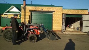 Самодельный кун на минитрактор Уралец 220