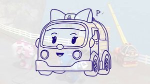 Поли робокар. Робокар Рой. Робокар Эмбер. Мультики про машинки. Как нарисовать. Все серии