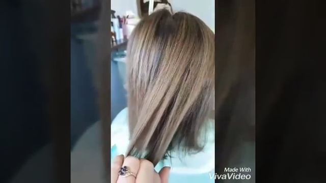 Окрашивание волос  растяжка цвета