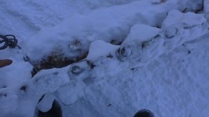 Вывозка леса Зимой Тащу гусянку Гора "Полюдов Камень" Урал лесовоз