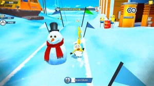 Minion rush Baby minion Run 7.6K meters with the Minion Shield on a Special Mission - Holiday Rush
