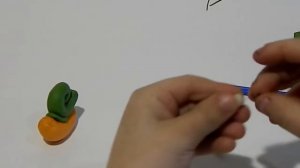 Улитка из пластилина. Детское творчество. Лепка из пластилина