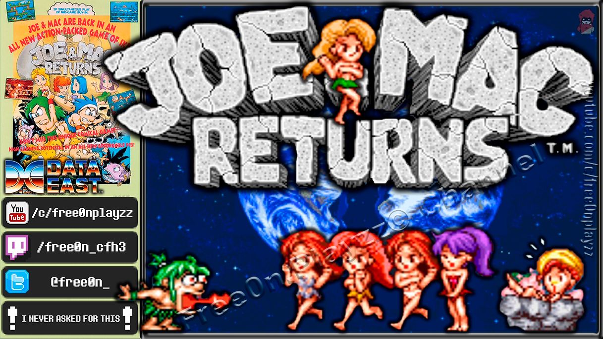 Joe & Mac Returns (1994) - #АРКАДНЫЕ АВТОМАТЫ | ПРОХОЖДЕНИЕ Ретро-игры смотреть онлайн