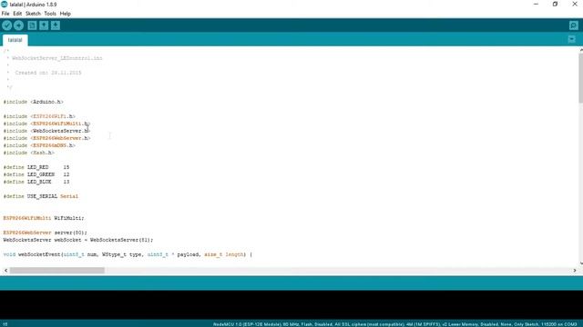 ESP8266 Websocket - Slider RGB LED смотреть онлайн