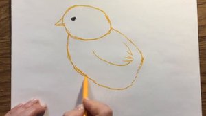 How to draw a Chicken- for Kids. Как нарисовать Цыпленка