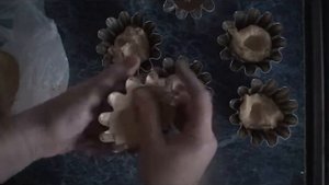 Рецепт: Песочные корзинки с масляным кремом