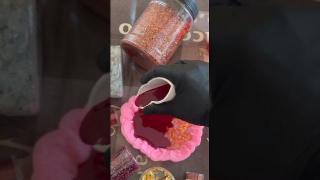 Создание подарка для любимых из эпоксидной смолы)))День влюбленных на пороге)))