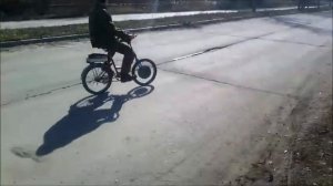 Колесо Шкондина Первый выезд на моторе Шкондина!