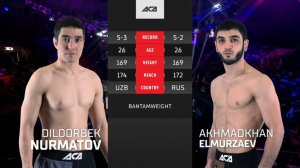 Дилдорбек Нурматов vs. Ахмадхан Эльмурзаев | Dildorbek Nurmatov vs. Akhmadkhan Elmurzaev | ACA 164