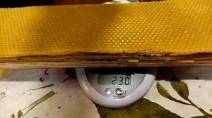 Вес самодельной вощины.