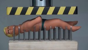 ЭКСПЕРИМЕНТ! СТРЕЧ АРМСТРОНГ vs КРОВАТЬ ИЗ ГВОЗДЕЙ ( ГИДРАВЛИЧЕСКИЙ ПРЕСС 100 ТОНН). СМОТРЕТЬ ВСЕМ!