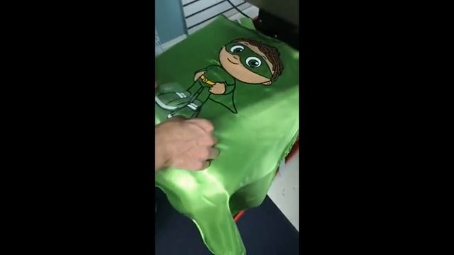 8 layers of Heat transfer vinyl on a satin cape! смотреть онлайн