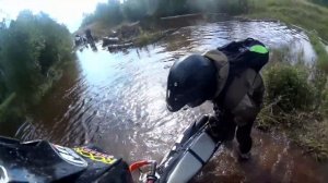 Эндуро покатушки "Полундра". Утопил мотоцикл
