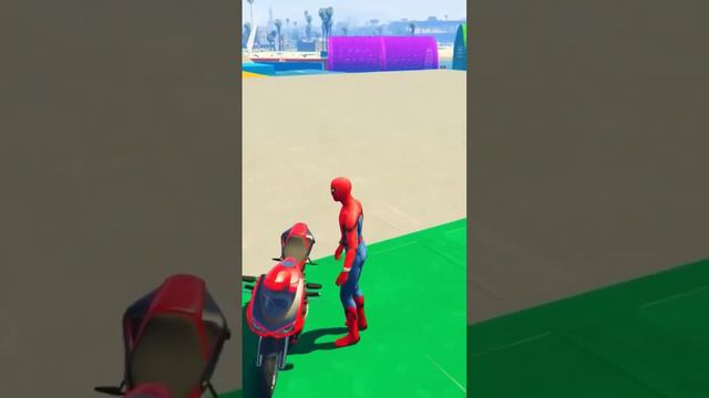 Grand Thief Auto Spider Man Ragdoll Race #peacegaminglive #peacegamingofficials